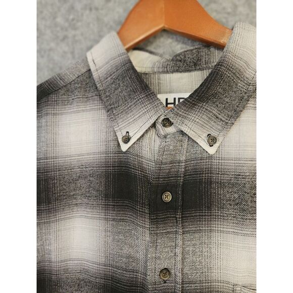HB Harbor Bay Long Sleeve Men's Shirt XL Tall‎ Big Cotton Multicolor Check - Picture 1 of 10